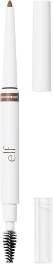 e.l.f. Instant Lift Waterproof Brow Pencil, langhoudende wenkbrauwpotlood voor het verzorgen en vormgeven van wenkbrauwen, veganistisch en dierproefvrij, Taupe