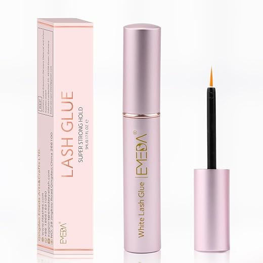 EMEDA Wimperlijm, eyelash glue, strip wimperlijm, sneldrogende latexlijm voor wimper transparent glue for lashes 5ml 0.17oz
