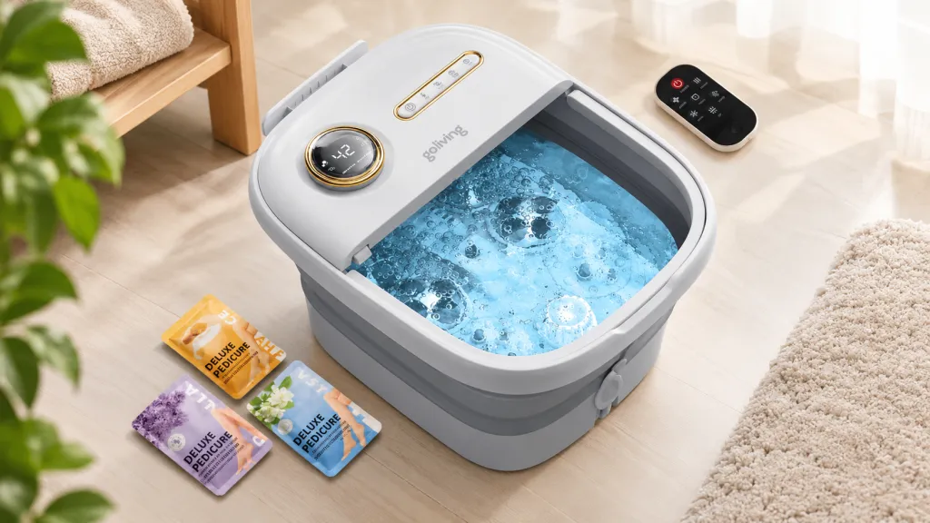 Goliving Automatisch Inklapbaar Voetbad met Massage – W