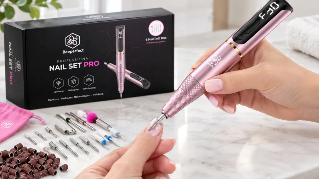 Beeperfect elektrische nagelvijl: Beeperfect Elektrische Nagelfrees – Ultimate Set 11 bit en Beeperfect® Elektrische Nagelvij