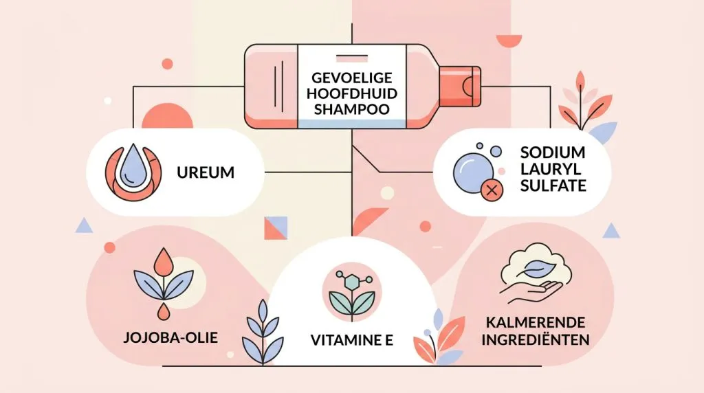 Overzicht van ingrediënten in shampoo voor gevoelige hoofdhuid